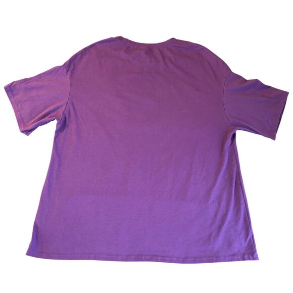 Purple XL T-Shirt Short Sleeve Soft Tri-Blend Casual Basic - Picture 2 of 6